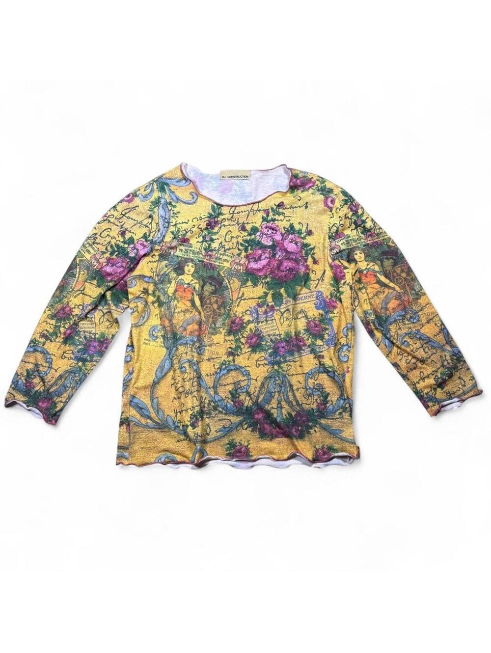 Euro style fairy y2k vintage long sleeve top